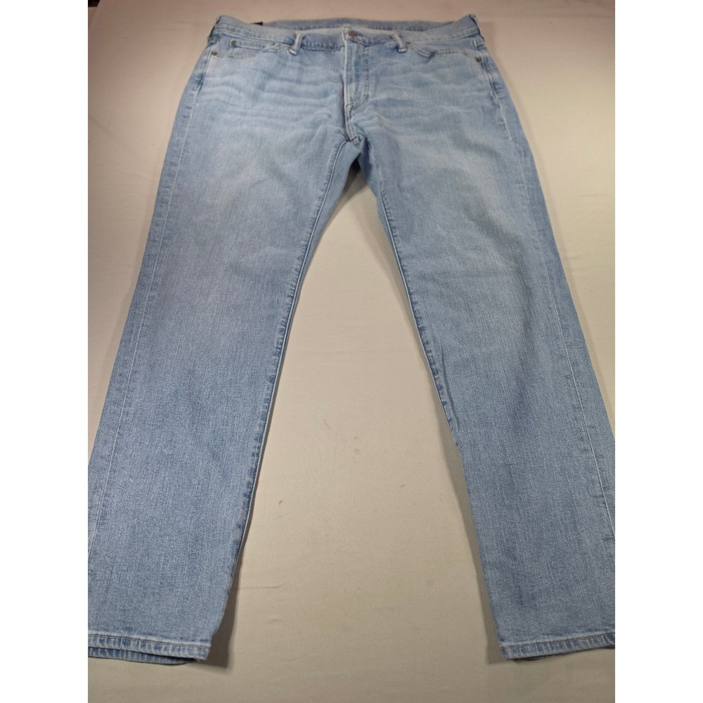 Abercrombie & Fitch Langdon Skinny Jeans Light Wash Blue 36x30 Stretch 131D0087